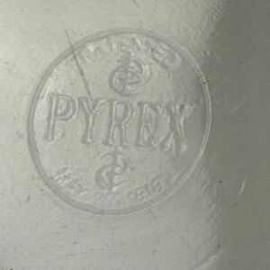 Antique CG Pyrex 10 Inch Pie Plate #210 May 27 1919 Backstamp